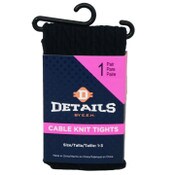 Wholesale - 1pk GIRLS NAVY DETAILS CABLE KNIT TIGHTS SIZE 1-3, UPC: 701570791540